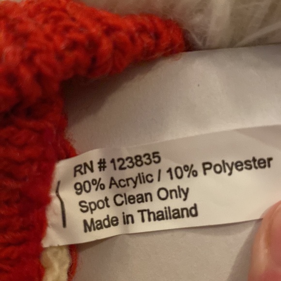 Holiday Gift Wrap Knit ‘JOY’ Sweater & Hat Bottle Topper 💗 Green & Red - Picture 12 of 13